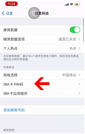 平顺苹果14维修网分享如何给iPhone14的SIM卡设置密码 